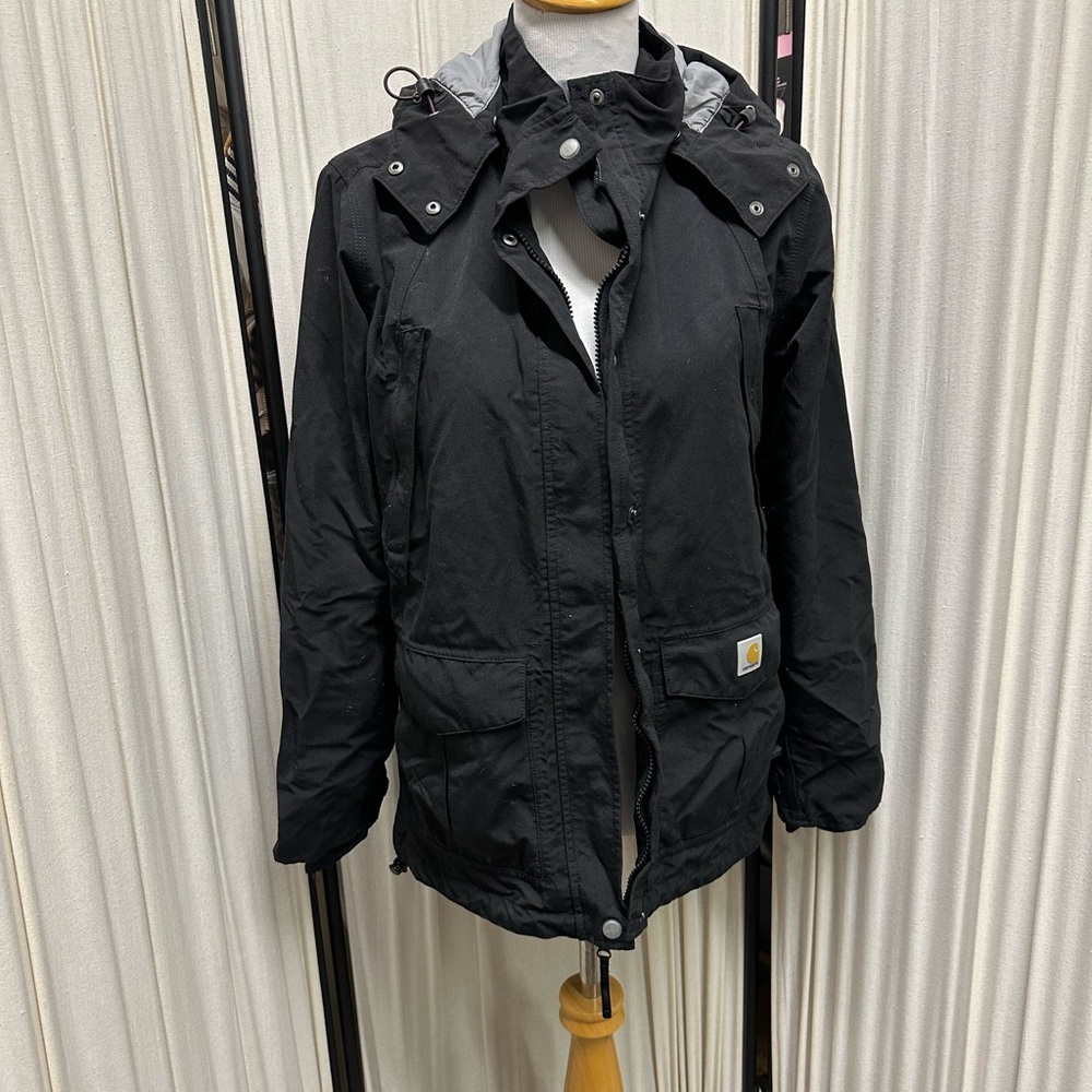 Carhartt Black Utility Jacket with Hood